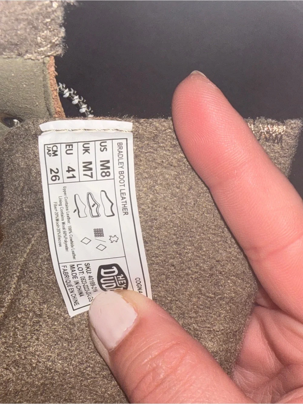 Hey Dude new tags